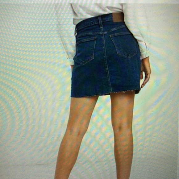 J. Crew Dresses & Skirts - NWT J. Crew Mercantile Raw Edge Denim Skirt 4